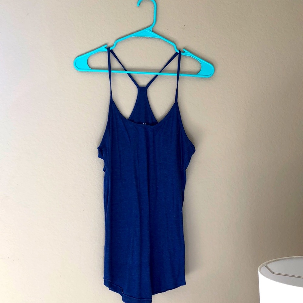 L MUDD Navy Racerback Tank super soft